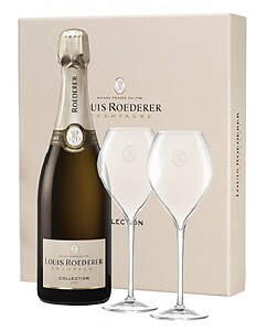 Louis Roederer Collection 244 75cl + 2 Glasses Gift Set