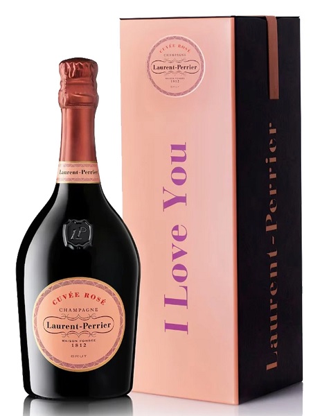 Laurent-Perrier Cuvée Rosé 75cl in I Love You Tin